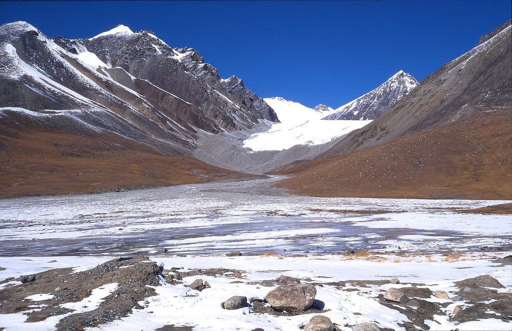 Glacier at Khunjerab Pass, Pakistan-China border