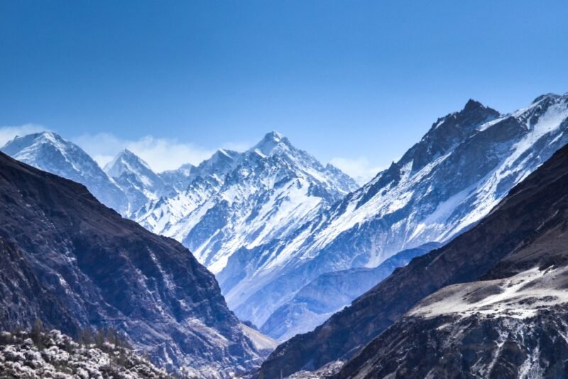 Peaks north of Hispar valley, Hunza